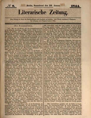 Literarische Zeitung Samstag 27. Januar 1844