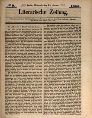 Literarische Zeitung Mittwoch 31. Januar 1844