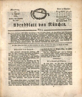 Abendblatt von München Montag 4. Januar 1830