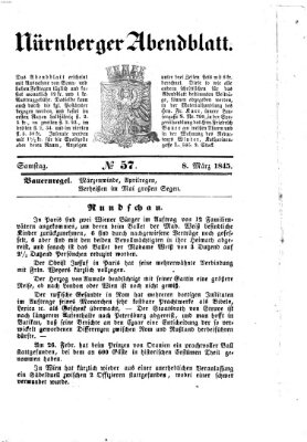 Nürnberger Abendblatt Samstag 8. März 1845