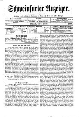 Schweinfurter Anzeiger Mittwoch 8. Januar 1868