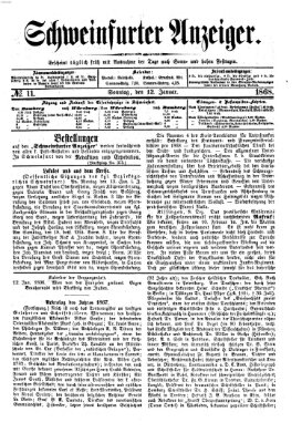 Schweinfurter Anzeiger Sonntag 12. Januar 1868