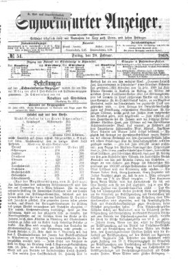 Schweinfurter Anzeiger Freitag 28. Februar 1868