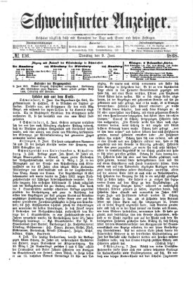 Schweinfurter Anzeiger Dienstag 9. Juni 1868