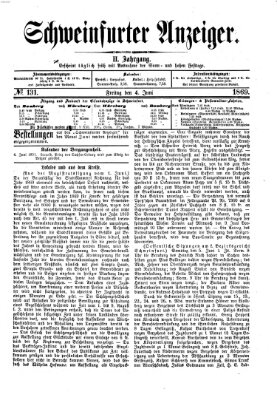 Schweinfurter Anzeiger Freitag 4. Juni 1869