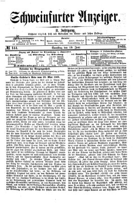 Schweinfurter Anzeiger Samstag 19. Juni 1869