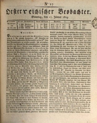 Der Oesterreichische Beobachter Sonntag 17. Januar 1819