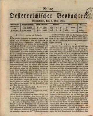 Der Oesterreichische Beobachter Samstag 6. Mai 1820