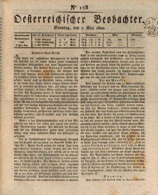 Der Oesterreichische Beobachter Sonntag 7. Mai 1820