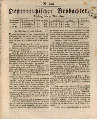 Der Oesterreichische Beobachter Dienstag 9. Mai 1820