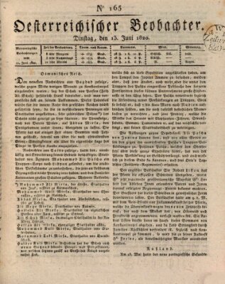 Der Oesterreichische Beobachter Dienstag 13. Juni 1820