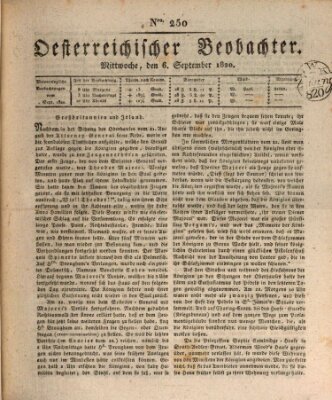 Der Oesterreichische Beobachter Mittwoch 6. September 1820