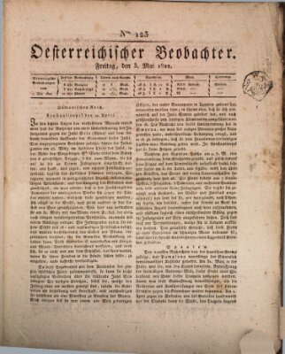 Der Oesterreichische Beobachter Freitag 3. Mai 1822