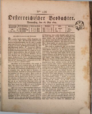 Der Oesterreichische Beobachter Donnerstag 16. Mai 1822