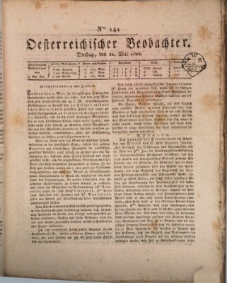 Der Oesterreichische Beobachter Dienstag 21. Mai 1822