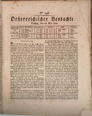 Der Oesterreichische Beobachter Dienstag 28. Mai 1822