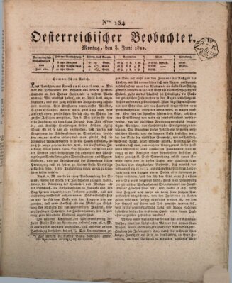 Der Oesterreichische Beobachter Montag 3. Juni 1822