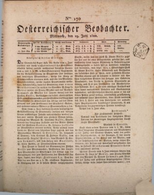 Der Oesterreichische Beobachter Mittwoch 19. Juni 1822