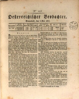 Der Oesterreichische Beobachter Samstag 3. Mai 1823