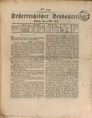 Der Oesterreichische Beobachter Freitag 9. Mai 1823