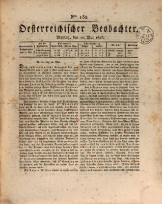 Der Oesterreichische Beobachter Montag 12. Mai 1823