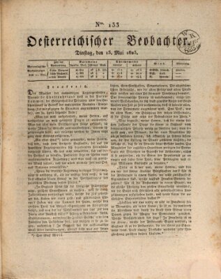 Der Oesterreichische Beobachter Dienstag 13. Mai 1823