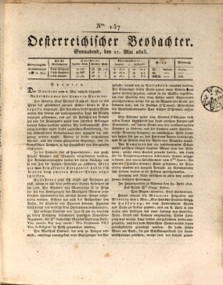 Der Oesterreichische Beobachter Samstag 17. Mai 1823