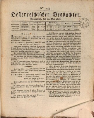 Der Oesterreichische Beobachter Samstag 24. Mai 1823