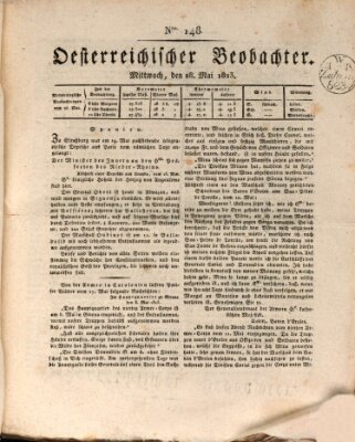 Der Oesterreichische Beobachter Mittwoch 28. Mai 1823