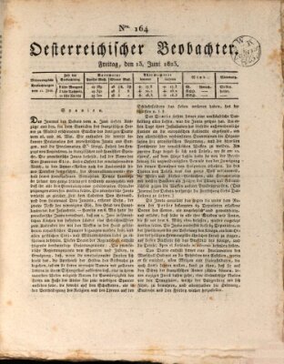 Der Oesterreichische Beobachter Freitag 13. Juni 1823