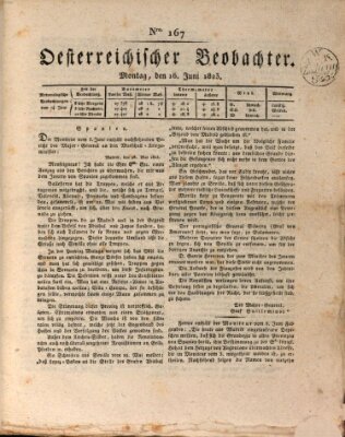 Der Oesterreichische Beobachter Montag 16. Juni 1823