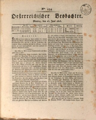 Der Oesterreichische Beobachter Montag 23. Juni 1823