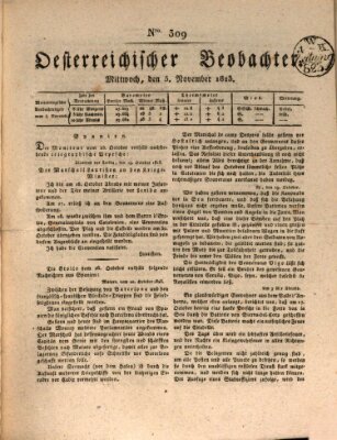 Der Oesterreichische Beobachter Mittwoch 5. November 1823