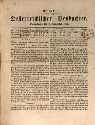 Der Oesterreichische Beobachter Samstag 8. November 1823