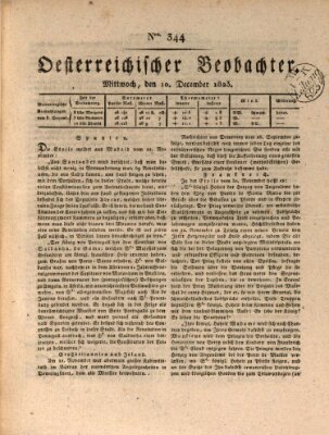 Der Oesterreichische Beobachter Mittwoch 10. Dezember 1823