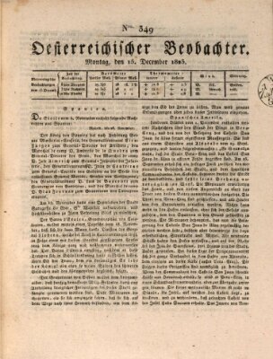 Der Oesterreichische Beobachter Montag 15. Dezember 1823