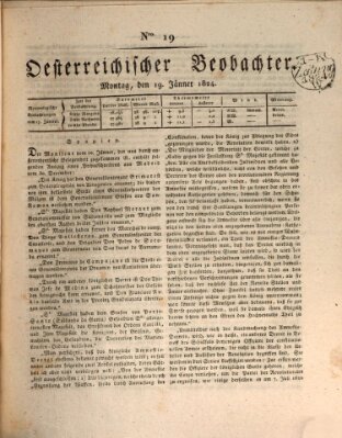 Der Oesterreichische Beobachter Montag 19. Januar 1824