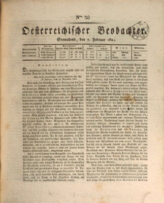 Der Oesterreichische Beobachter Samstag 7. Februar 1824