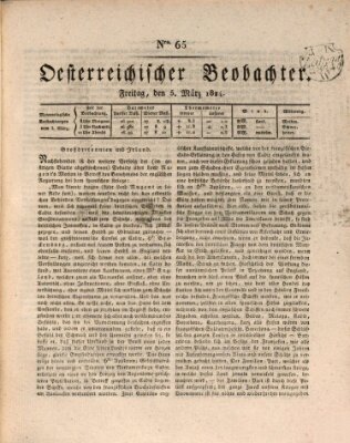 Der Oesterreichische Beobachter Freitag 5. März 1824