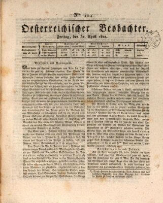 Der Oesterreichische Beobachter Freitag 30. April 1824