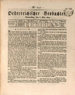 Der Oesterreichische Beobachter Donnerstag 6. Mai 1824