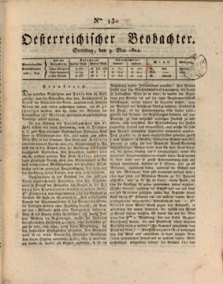 Der Oesterreichische Beobachter Sonntag 9. Mai 1824