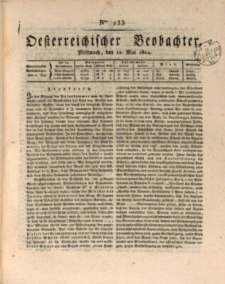 Der Oesterreichische Beobachter Mittwoch 12. Mai 1824