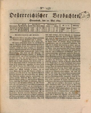 Der Oesterreichische Beobachter Samstag 22. Mai 1824