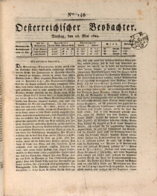 Der Oesterreichische Beobachter Dienstag 25. Mai 1824