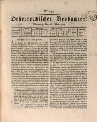 Der Oesterreichische Beobachter Mittwoch 26. Mai 1824