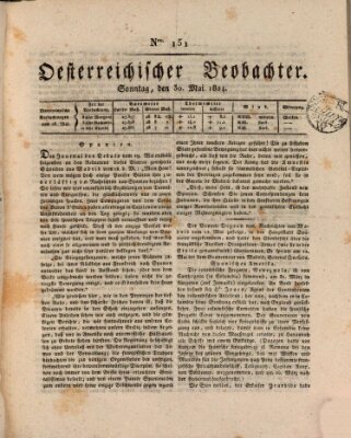 Der Oesterreichische Beobachter Sonntag 30. Mai 1824