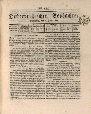 Der Oesterreichische Beobachter Mittwoch 2. Juni 1824