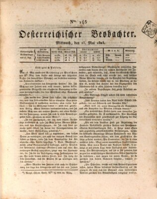 Der Oesterreichische Beobachter Mittwoch 25. Mai 1825