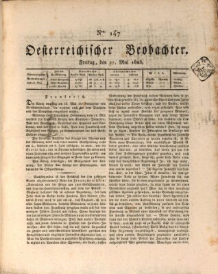 Der Oesterreichische Beobachter Freitag 27. Mai 1825